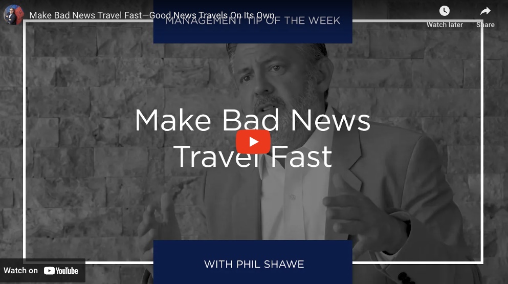 Make Bad News Travel Fast—Good News Travels On Its Own