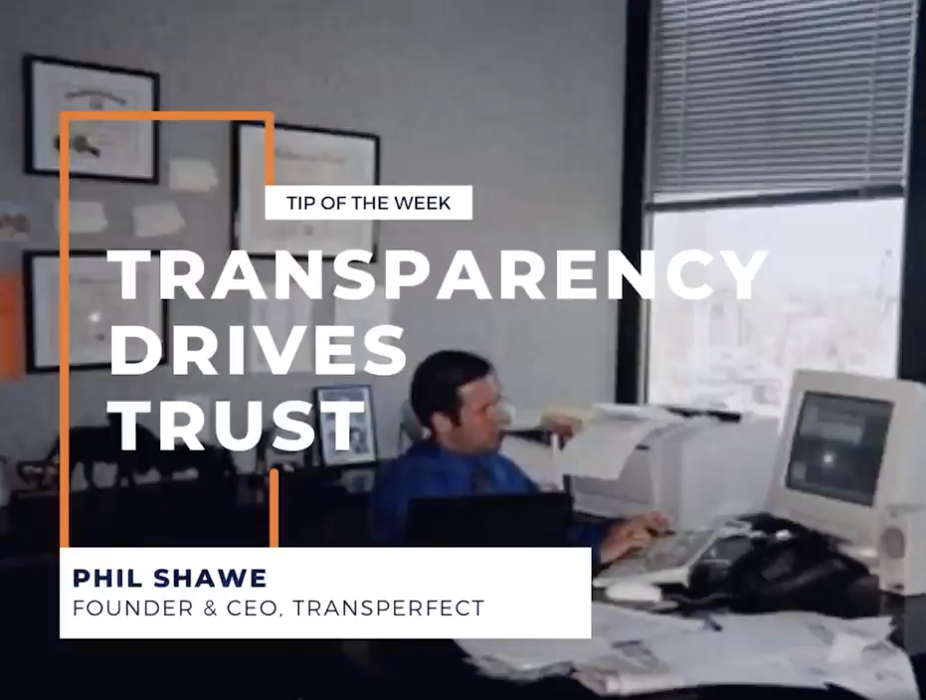 Transparency Drives Trust